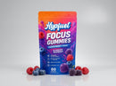 Hypfuel Focus Gummies bag front view, teal and dark blue packaging
