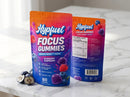 Hypfuel Focus Gummies bag on white marble surface