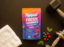 Hypfuel Focus Gummies flat lay product shot from above